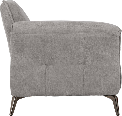 AMALFI 1 SEATER CHAIR - GREY FABRIC