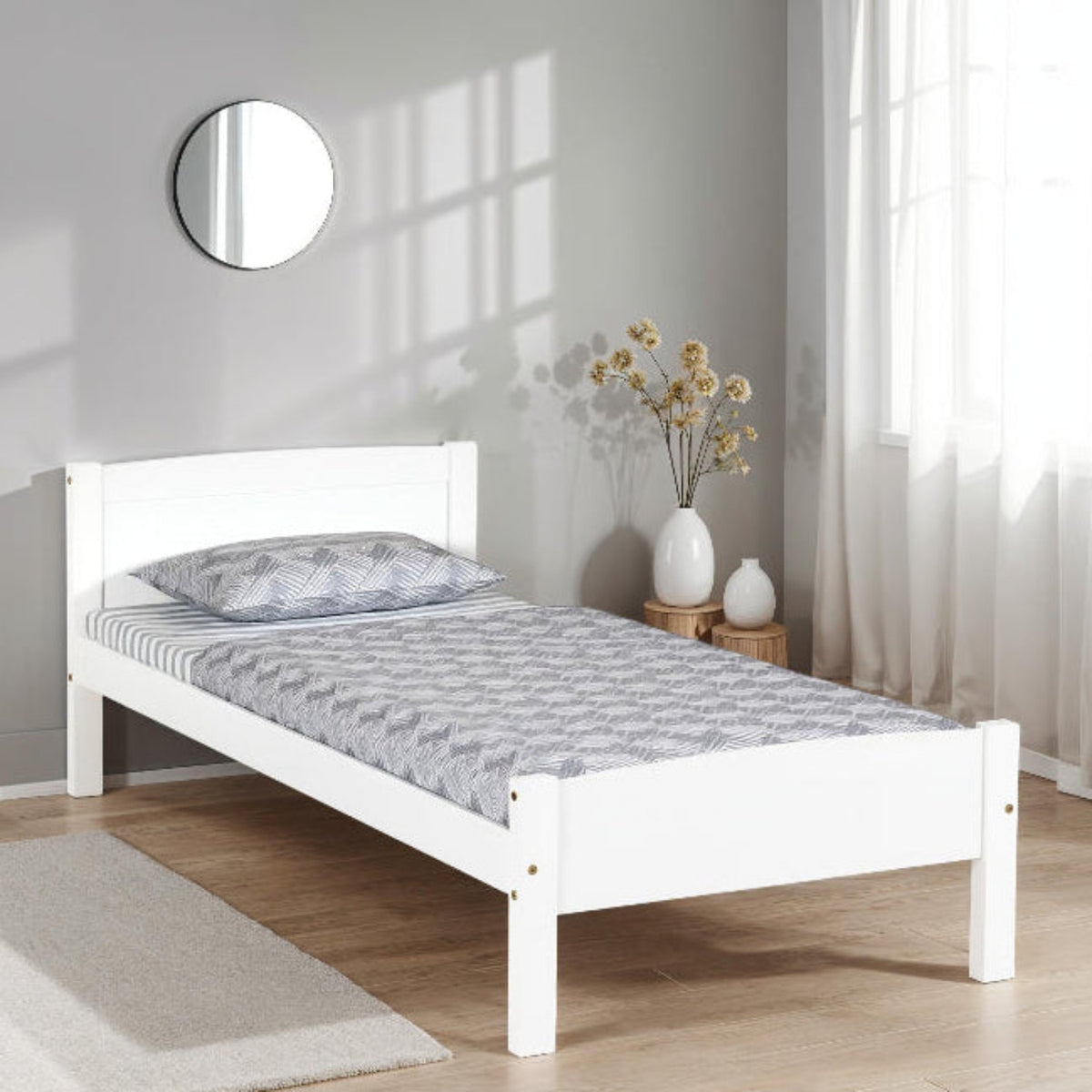 AMBER 3' BED - WHITE