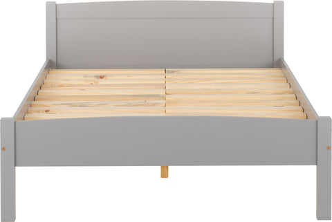 AMBER 4'6" BED - GREY SLATE