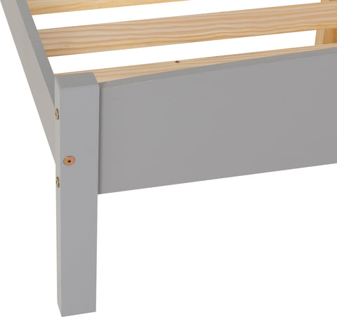 AMBER 4'6" BED - GREY SLATE