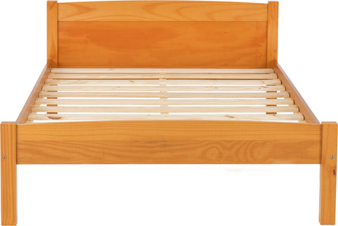 AMBER 4'6" BED - ANTIQUE PINE