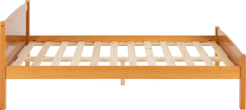 AMBER 4'6" BED - ANTIQUE PINE
