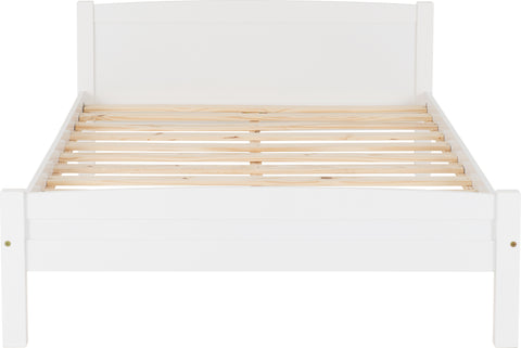AMBER 4'6" BED - WHITE
