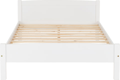 AMBER 4'6" BED - WHITE