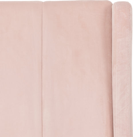 AMELIA 3' BED - PINK VELVET FABRIC