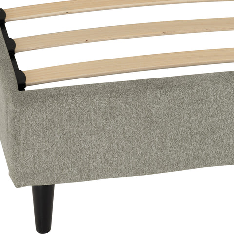 AMELIA 4'6" BED - DARK GREY FABRIC