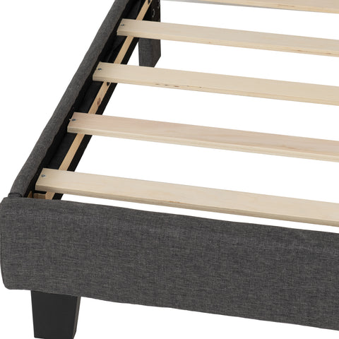 ARRAN 4'6" BED - GREY FABRIC
