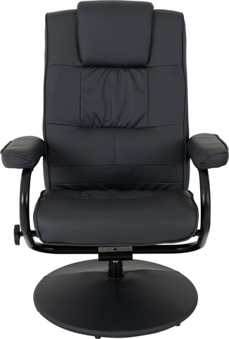 ASCOT RECLINER CHAIR AND FOOTSTOOL - MIDNIGHT BLUE