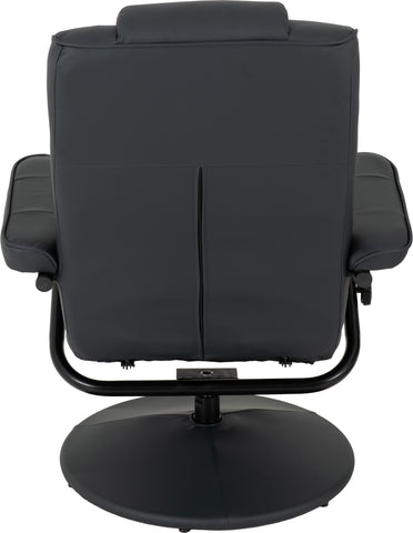 ASCOT RECLINER CHAIR AND FOOTSTOOL - MIDNIGHT BLUE