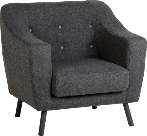 ASHLEY 1 SEATER SOFA - DARK GREY FABRIC