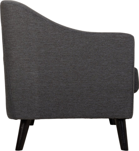 ASHLEY 1 SEATER SOFA - DARK GREY FABRIC