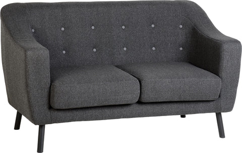 ASHLEY 2 SEATER SOFA - DARK GREY FABRIC