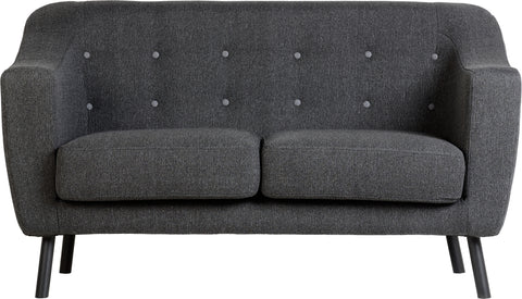 ASHLEY 2 SEATER SOFA - DARK GREY FABRIC