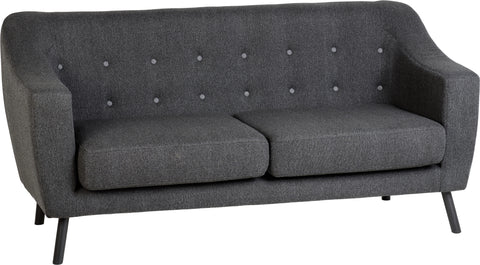 ASHLEY 3 SEATER SOFA - DARK GREY FABRIC