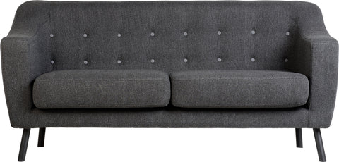 ASHLEY 3 SEATER SOFA - DARK GREY FABRIC