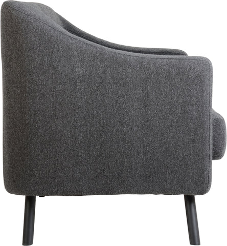 ASHLEY 3 SEATER SOFA - DARK GREY FABRIC