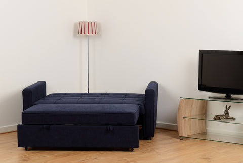 ASTORIA SOFA BED - NAVY BLUE FABRIC