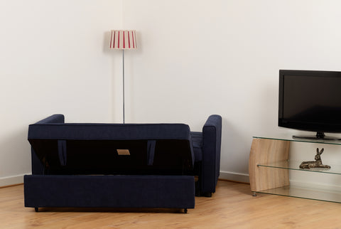ASTORIA SOFA BED - NAVY BLUE FABRIC