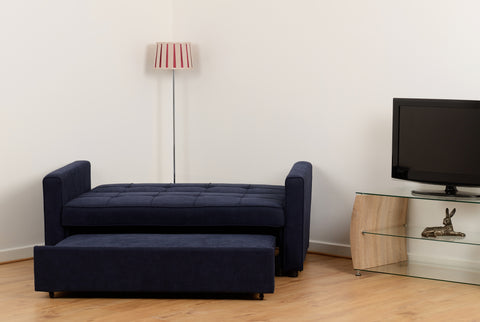 ASTORIA SOFA BED - NAVY BLUE FABRIC