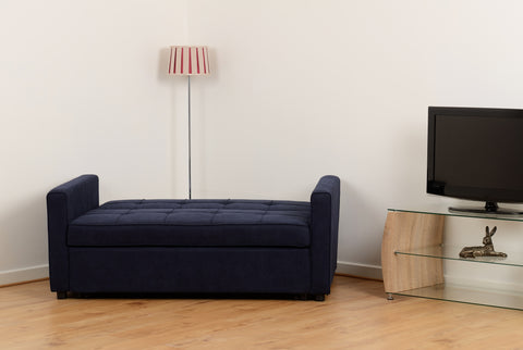 ASTORIA SOFA BED - NAVY BLUE FABRIC