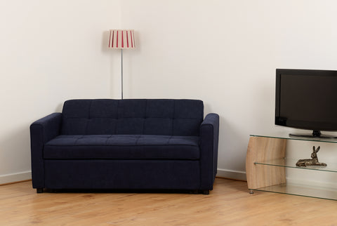ASTORIA SOFA BED - NAVY BLUE FABRIC