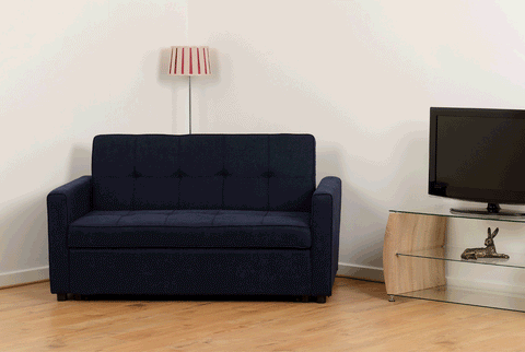 ASTORIA SOFA BED - NAVY BLUE FABRIC