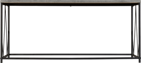 ATHENS RECTANGULAR COFFEE TABLE - CONCRETE EFFECT/BLACK