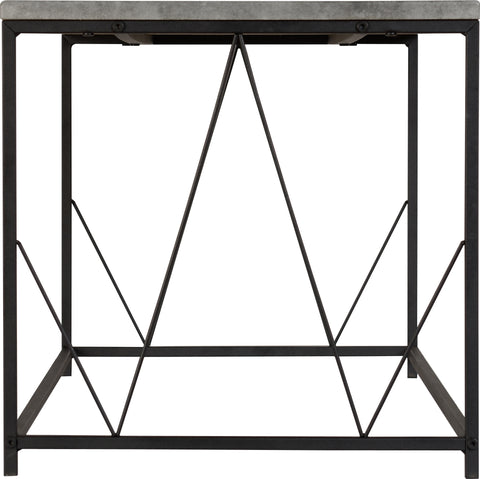 ATHENS RECTANGULAR COFFEE TABLE - CONCRETE EFFECT/BLACK